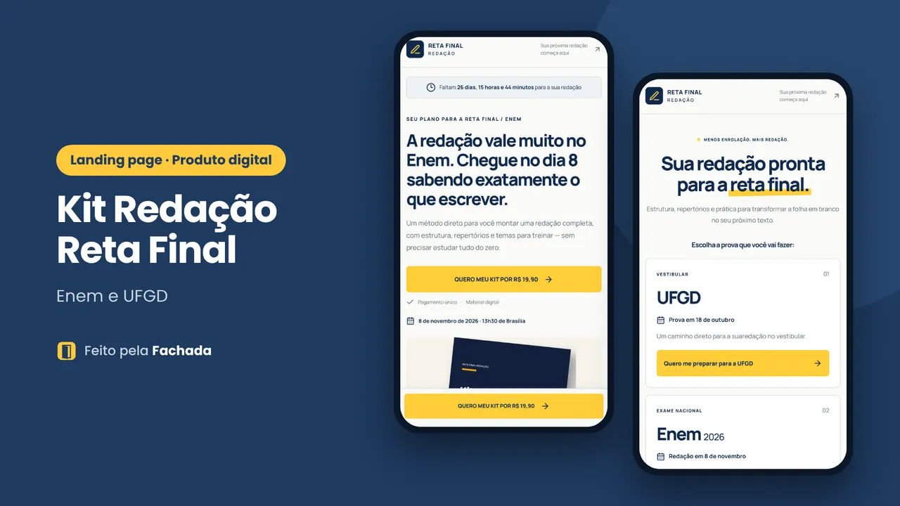 Kit Redação Reta Final (landing page)